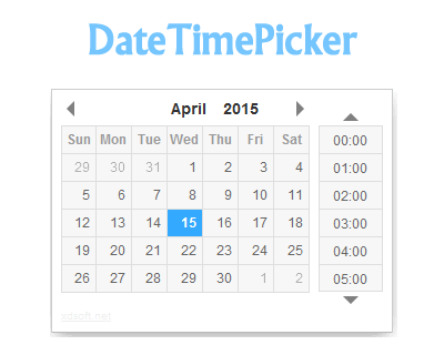 datetimepicker-jquery-datepicker-timepicker-plugin