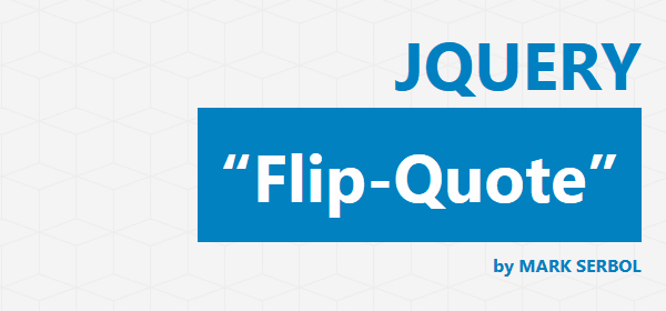 jQuery Flip-Quote